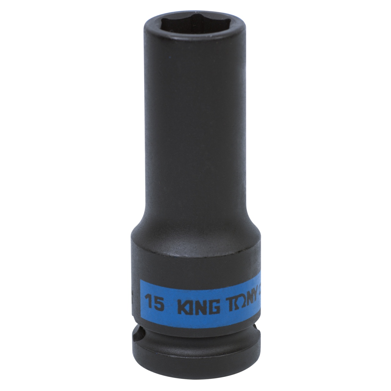 Головка торцевая ударная глубокая шестигранная 1/2", 15 мм KING TONY 443515M