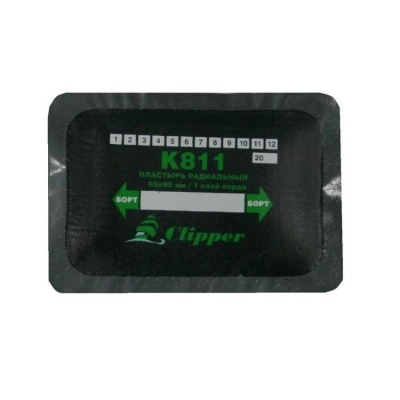 Заплаты радиальные 65х95 мм, кордовые, 10 шт CLIPPER K811