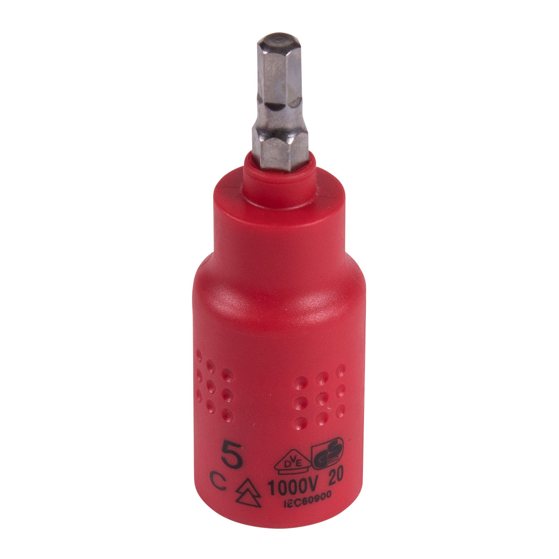Насадка (бита) торцевая диэлектрическая 3/8", HEX, 5 мм, L = 65 мм KING TONY 3025VE05