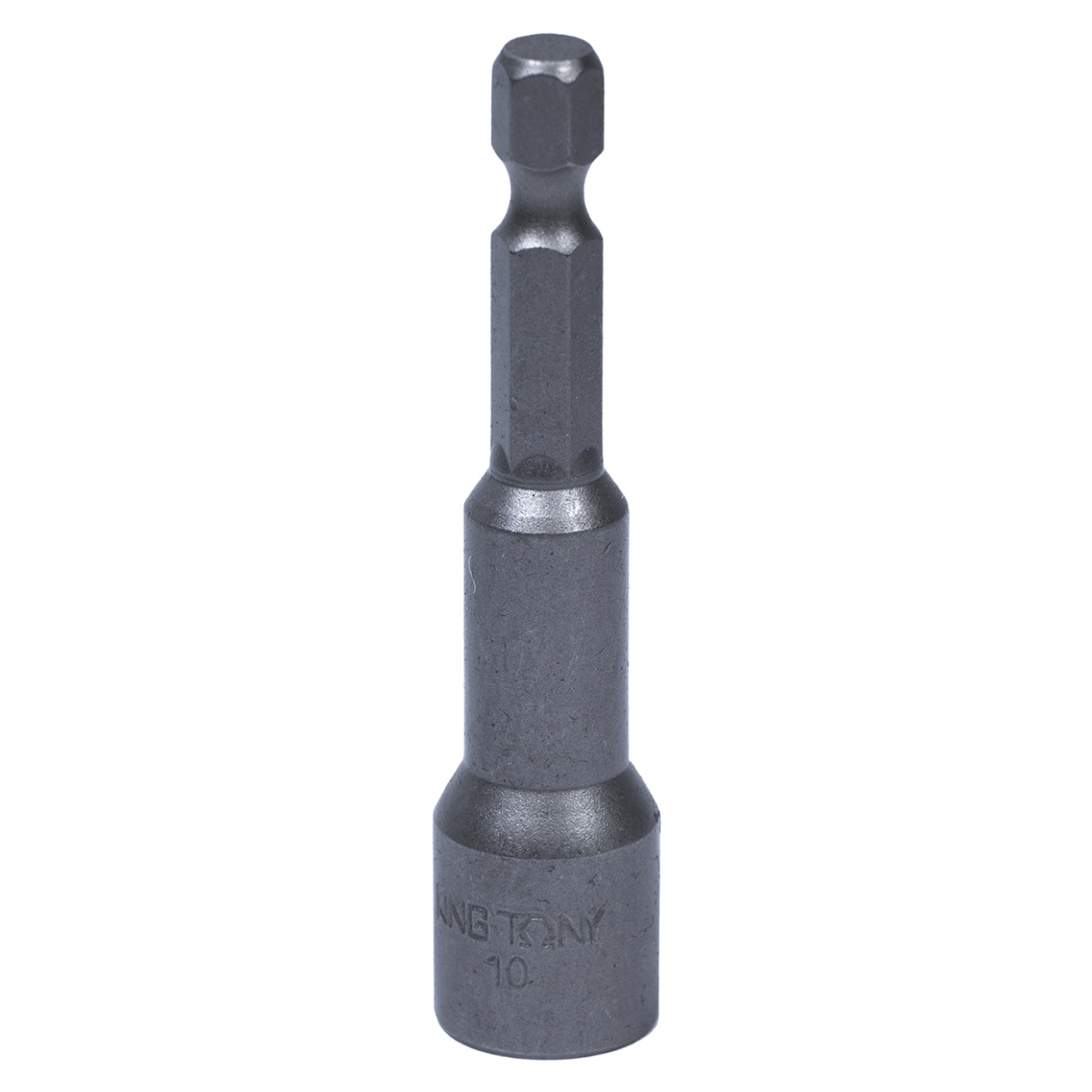 Головка для шуруповерта шестигранная 1/4", 10 мм, L = 65 мм, магнитная KING TONY 7616510M