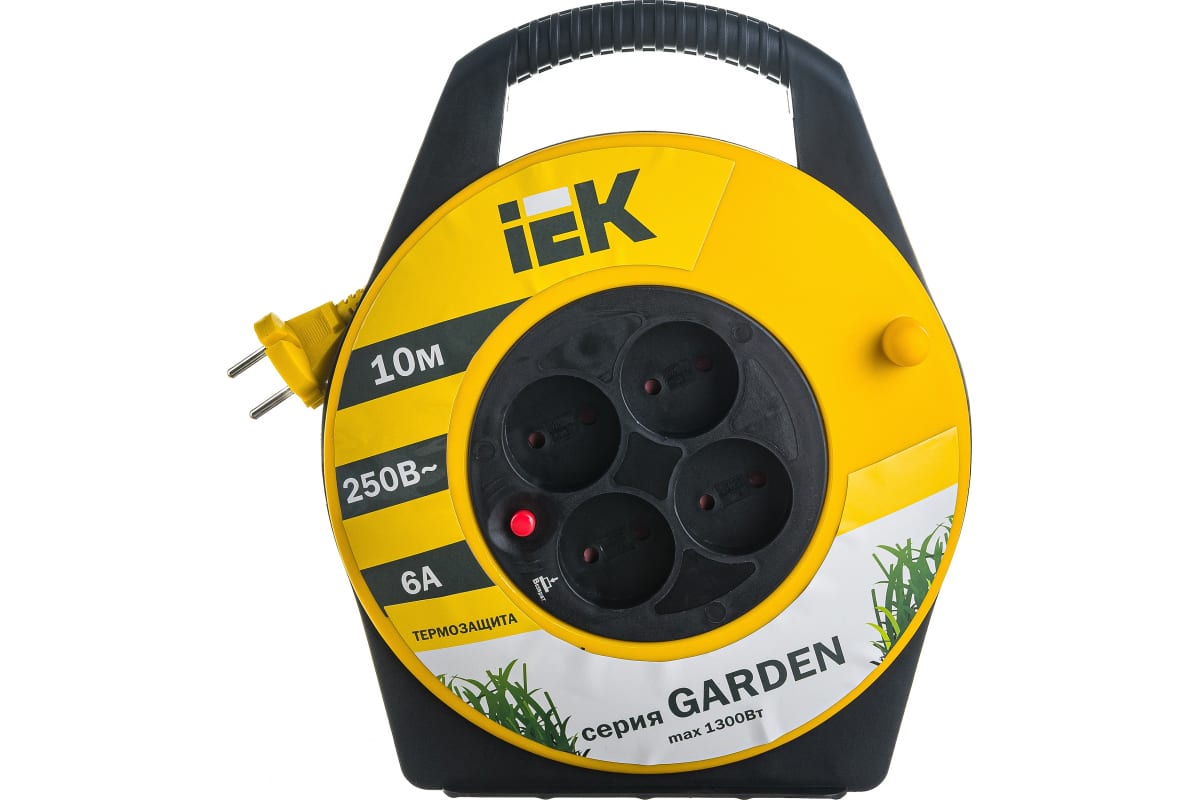 Удлинитель на катушке"Garden" 10 м, 6 А IEK WKP23-06-04-10