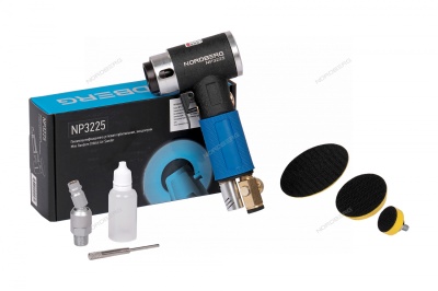 Пневматическая орбитальная шлифовальная машина 75 мм, 15000 об/мин, угловая NORDBERG NP3225