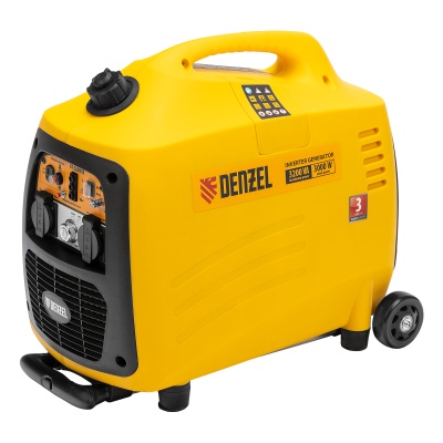 Бензогенератор GT-3200iSE, 3,2 кВт, инверторный, с электростартером DENZEL 94703