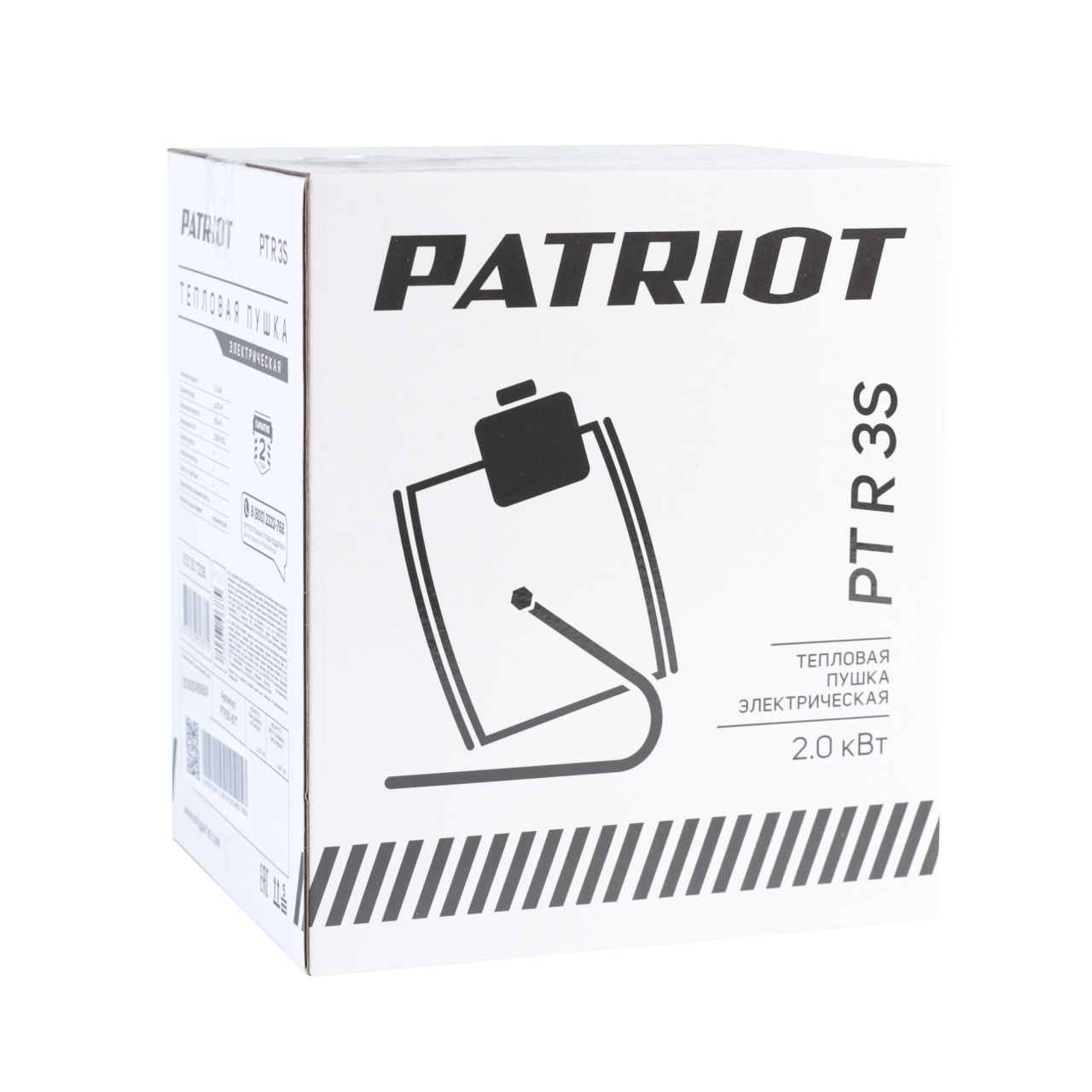 Пушка тепловая PTR 3 S, 2,0 кВт, электрическая PATRIOT 633307206