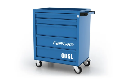 Тележка инструментальная, 5 выдвижных ящиков, "Classic", синяя FERRUM 02.005L-5015