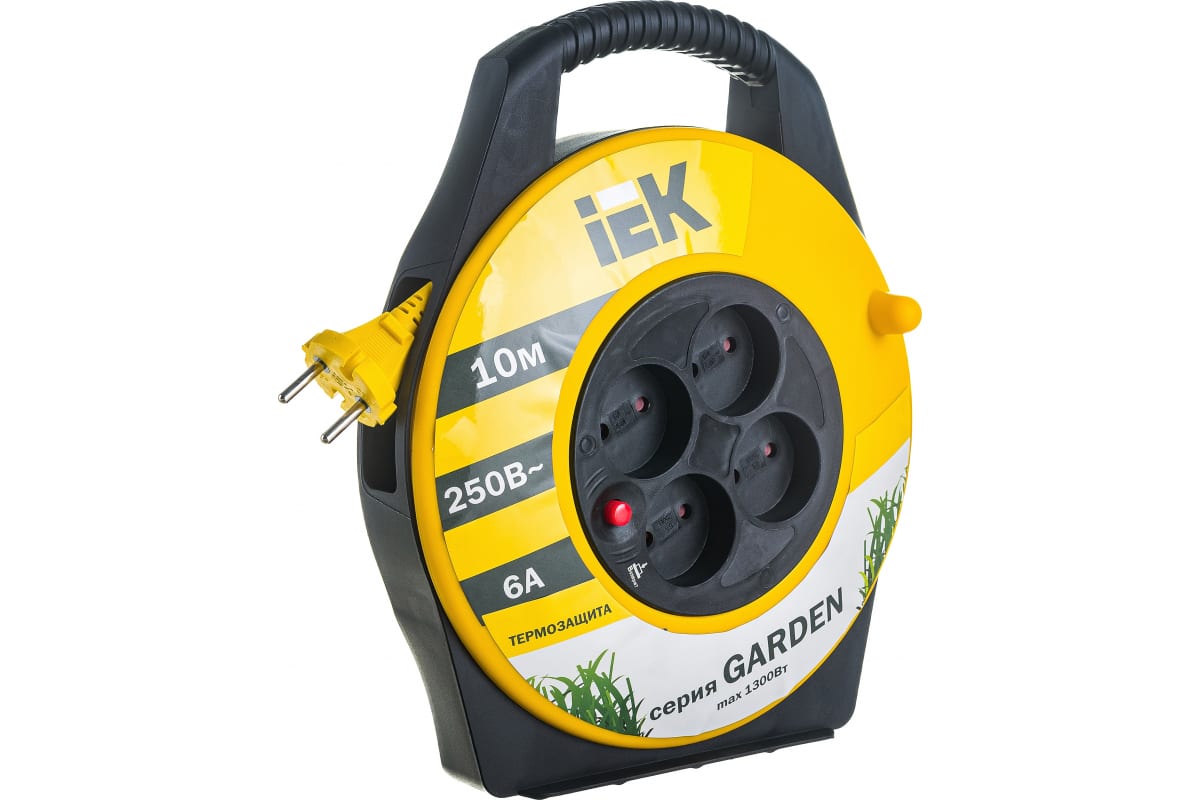 Удлинитель на катушке"Garden" 10 м, 6 А IEK WKP23-06-04-10