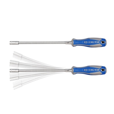 Отвертка торцевая 5,0 мм, 190 мм, гибкая, для хомутов  KING TONY 1453-05