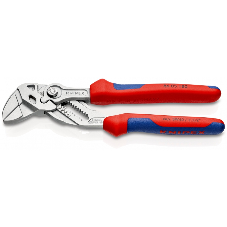 Захват-ключ переставной 180 мм, 0-40 мм, быстрозажимной механизм KNIPEX KN-8605180