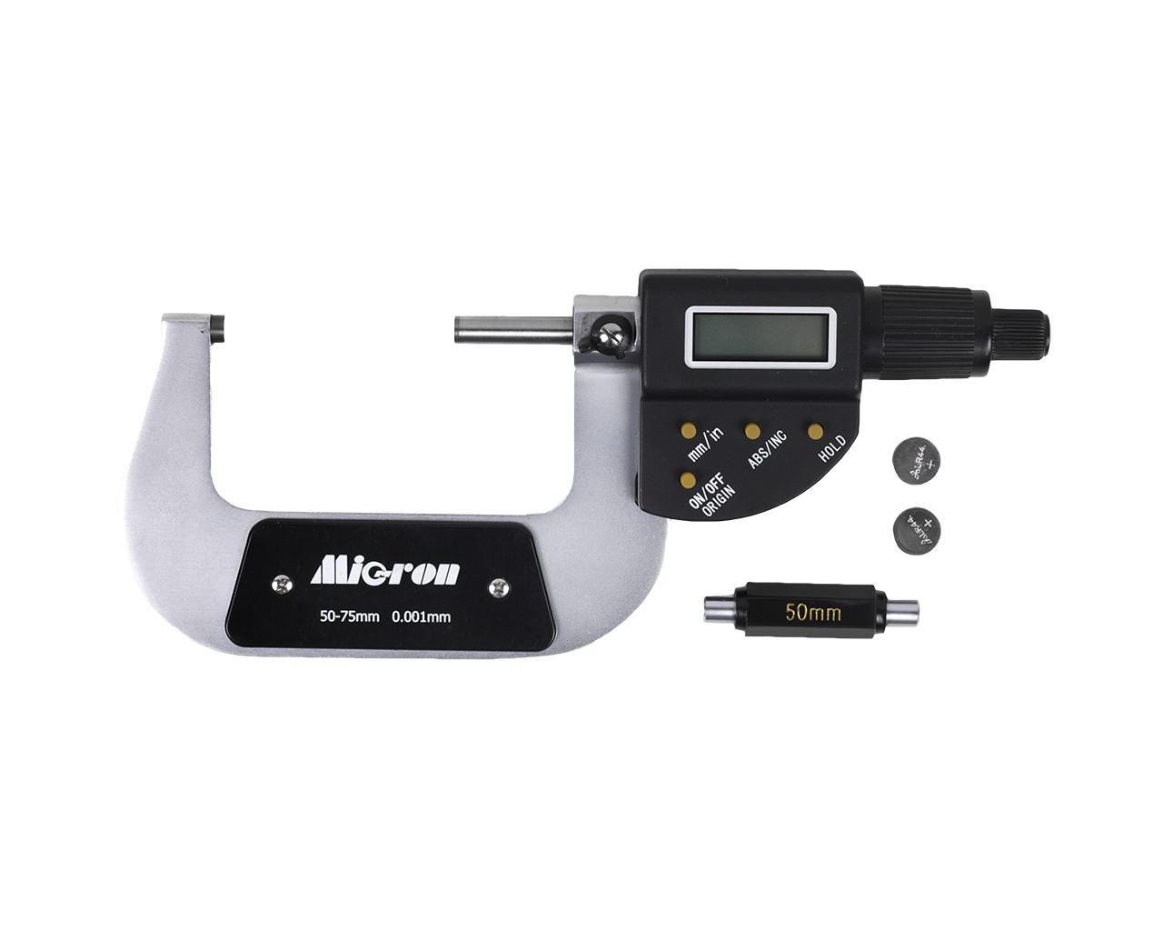 Микрометр гладкий МКЦ-75, 0,001 мм, электронный MICRON 122041