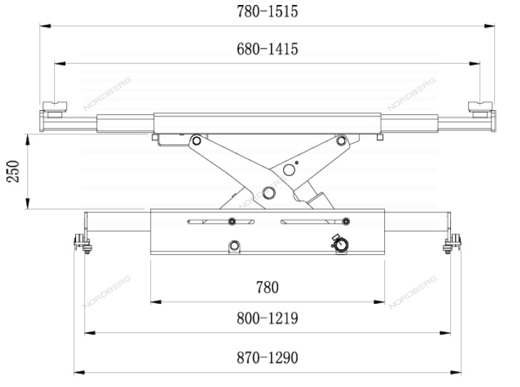 Траверса пневмогидравлическая, 4 т NORDBERG N443GA