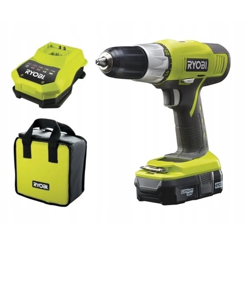 Аккумуляторная дрель-шуруповерт ONE+,18В RYOBI R18DDP-L13S