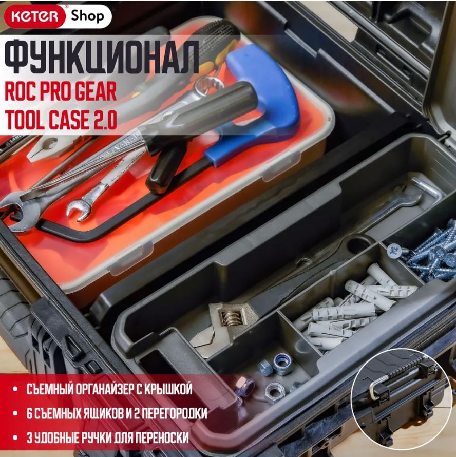 Ящик для инструмента Roc Pro Tool Case KETER 17211899