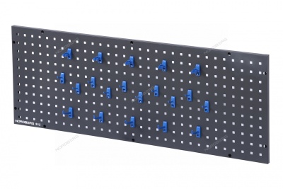 Панель перфорированная 1200 х 450 мм, с набором крючков NORDBERG S12