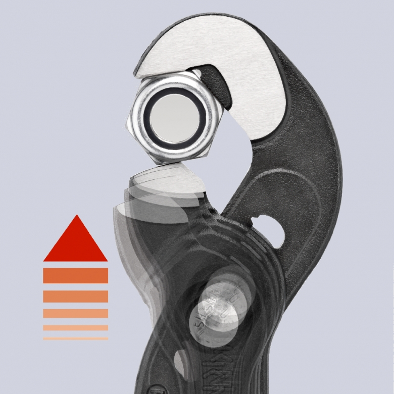 Захват-ключ переставной Raptor® 250 мм, 10-32 мм, быстрозажимной механизм KNIPEX KN-8741250