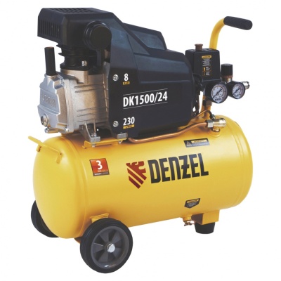 Компрессор поршневой DK1500/24, Х-PRO, коаксиальный DENZEL 58063