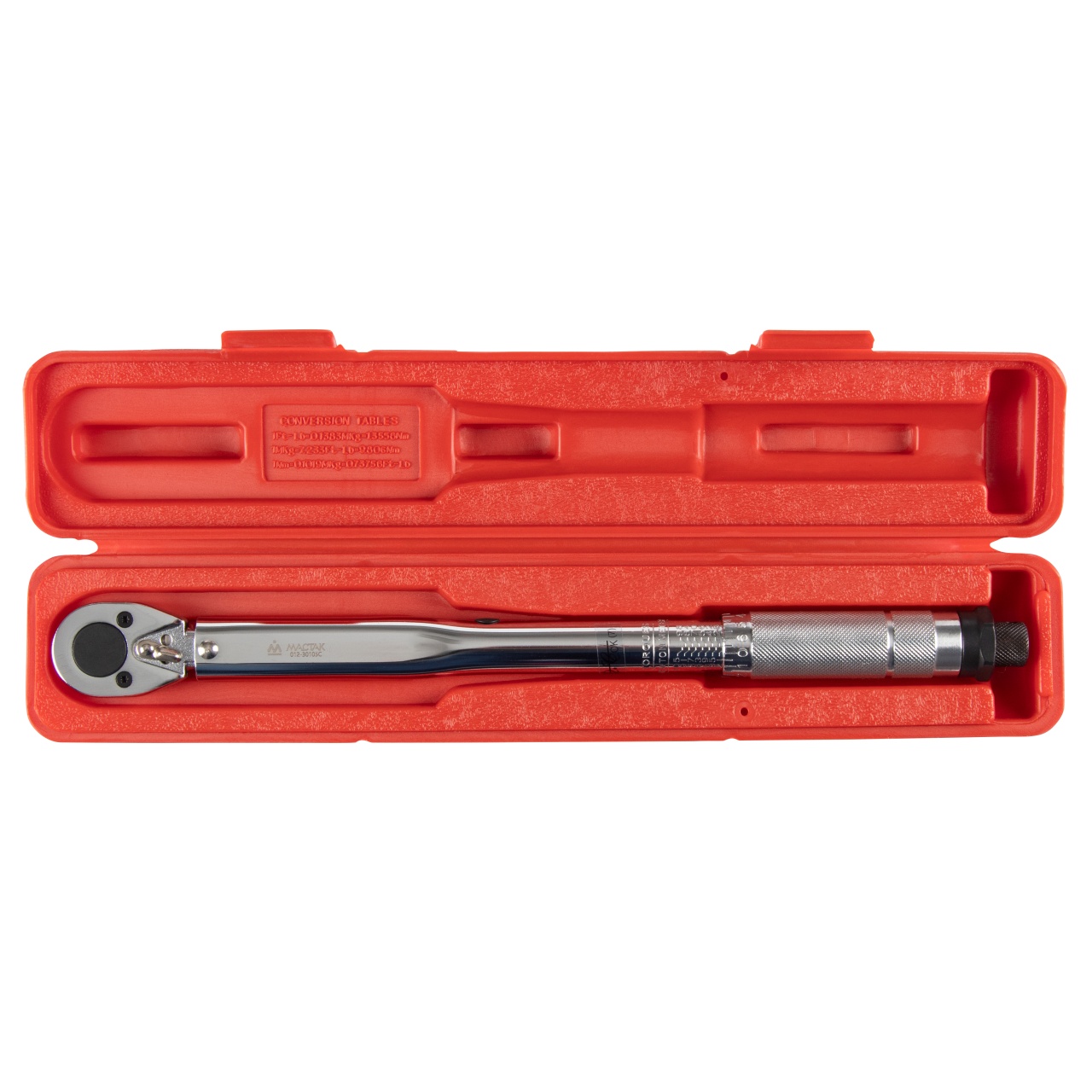 Ключ динамометрический 3/8", 7-105 Нм, в пластиковом кейсе МАСТАК 012-30105C
