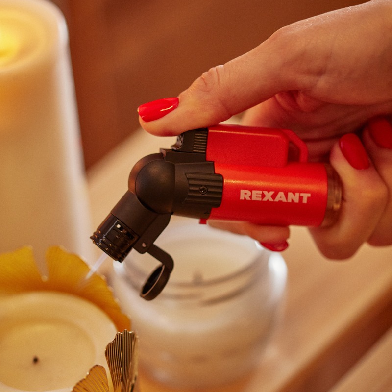 Зажигалка "турбо" GT-10, красная REXANT 12-0010-2