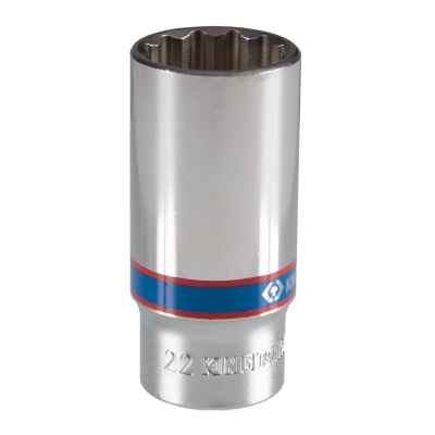 Головка торцевая глубокая двенадцатигранная 3/8", 22 мм KING TONY 323022M