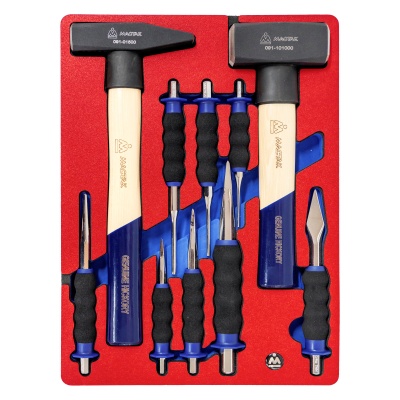 Набор ударно-режущего инструмента, ложемент, 10 предметов МАСТАК 5-9010