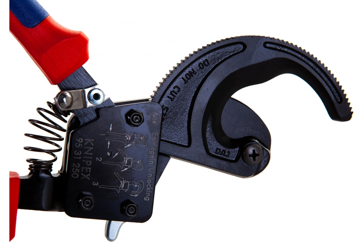 Кабелерез усиленный, с трещоткой 250 мм KNIPEX KN-9531250