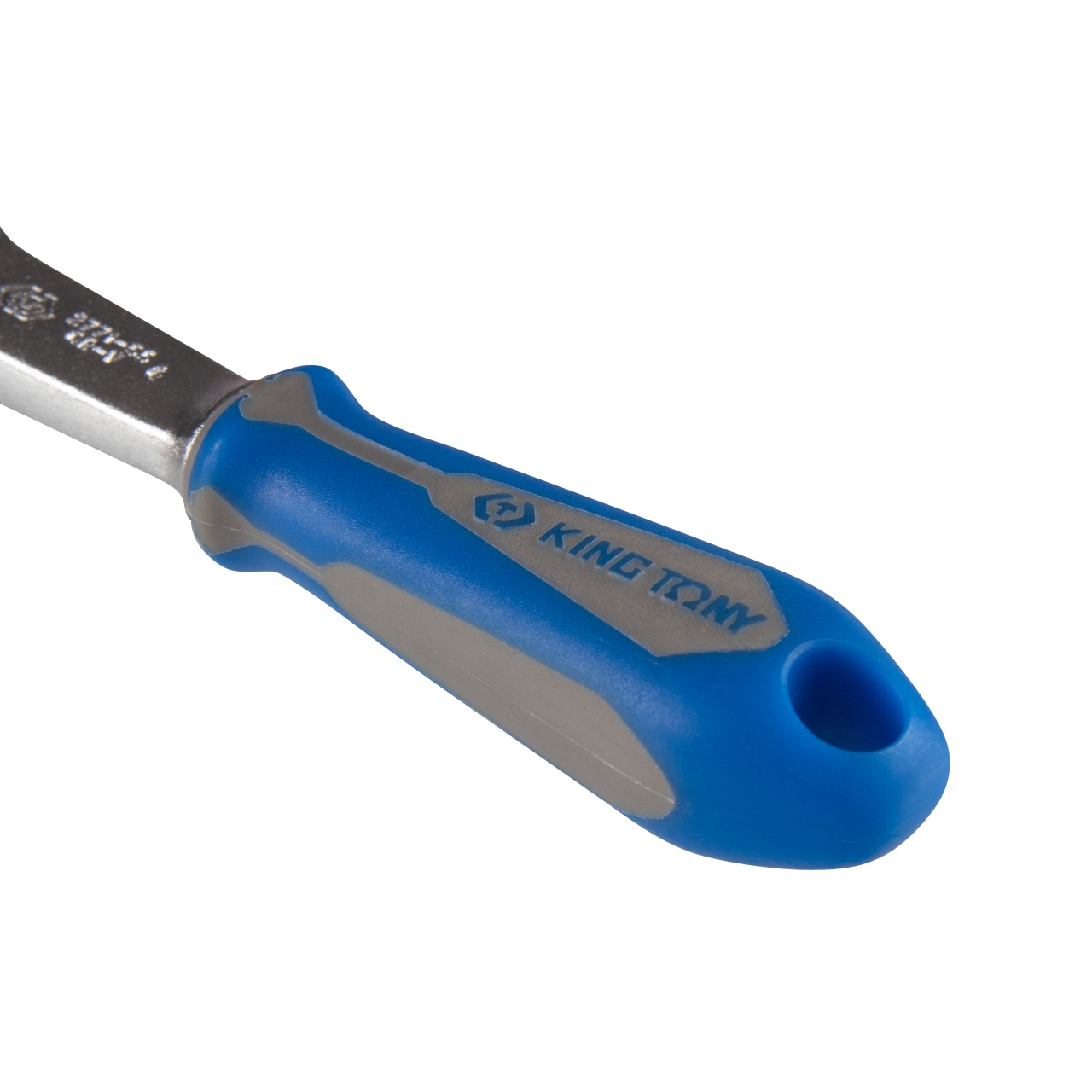 Трещотка 1/4", 134 мм, 24 зубца, флажковая с кнопкой, фиксатор KING TONY 2771-55G