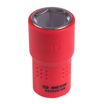 Головка торцевая диэлектрическая шестигранная 1/2", 19 мм KING TONY 4335VE19M
