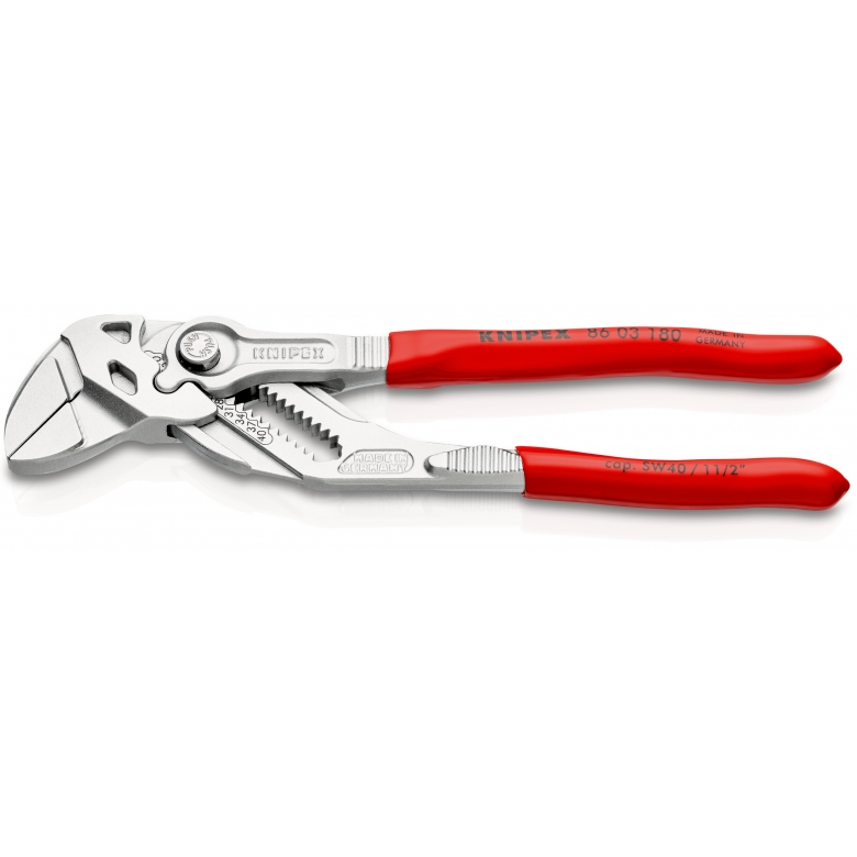 Захват-ключ переставной 180 мм, 0-40 мм, быстрозажимной механизм KNIPEX KN-8603180