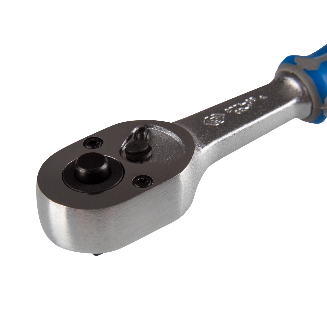 Трещотка 1/4", 134 мм, 24 зубца, флажковая с кнопкой, фиксатор KING TONY 2771-55G