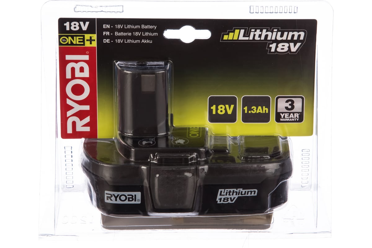 Аккумулятор 18В, ONE+ RYOBI RB18L13