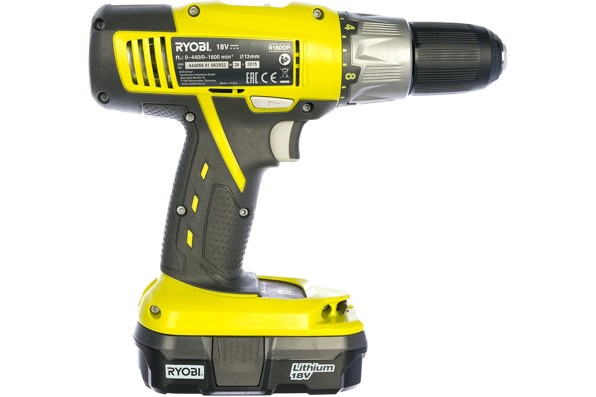 Аккумуляторная дрель-шуруповерт ONE+,18В RYOBI R18DDP-L13S