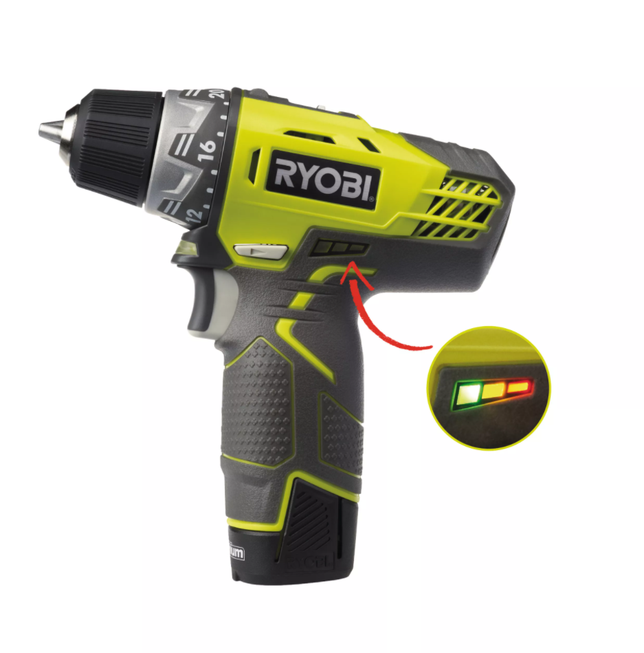 Аккумуляторная дрель-шуруповерт,12В RYOBI R12DD-LL13S