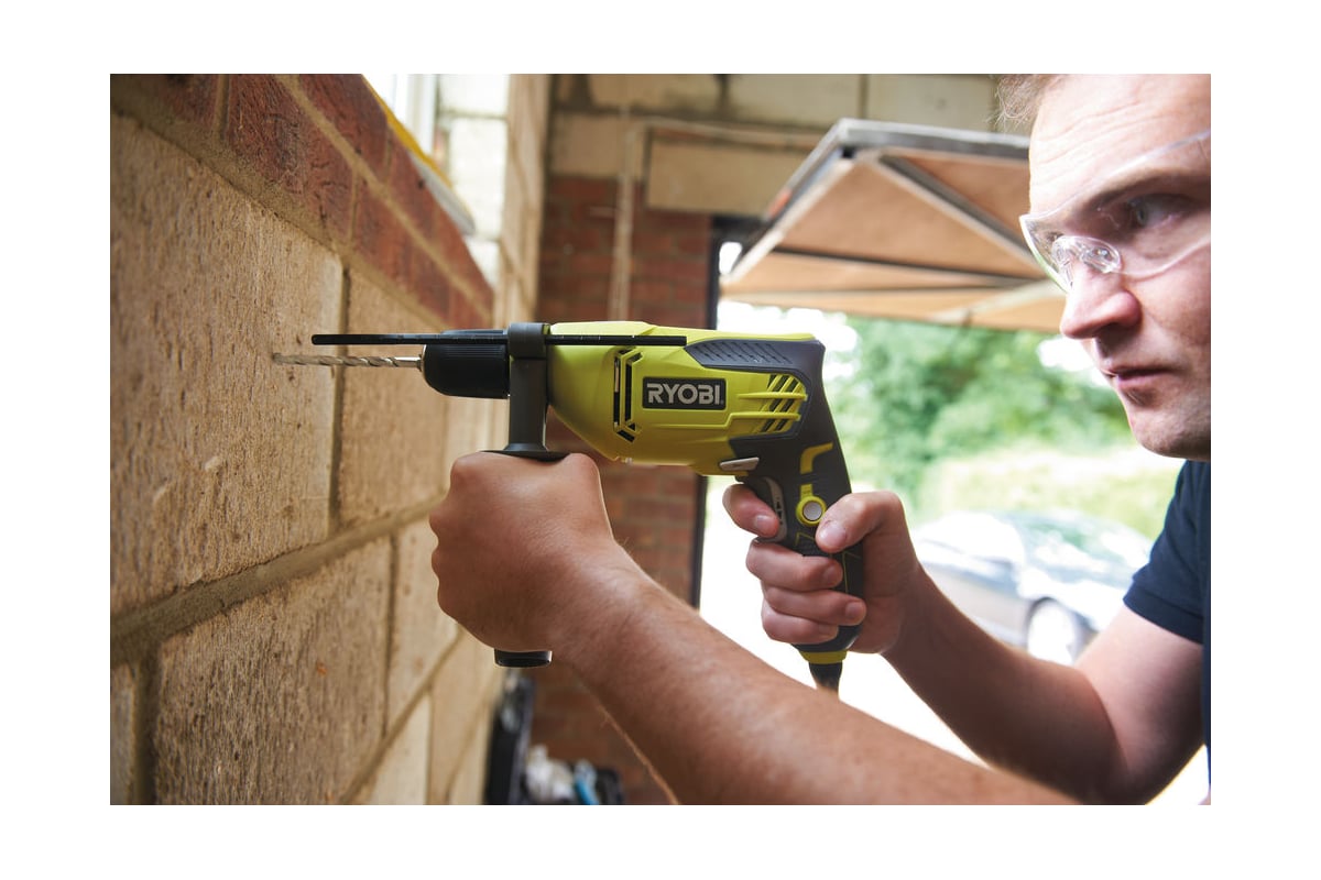 Дрель ударная 680 Вт, кейс RYOBI RPD680K