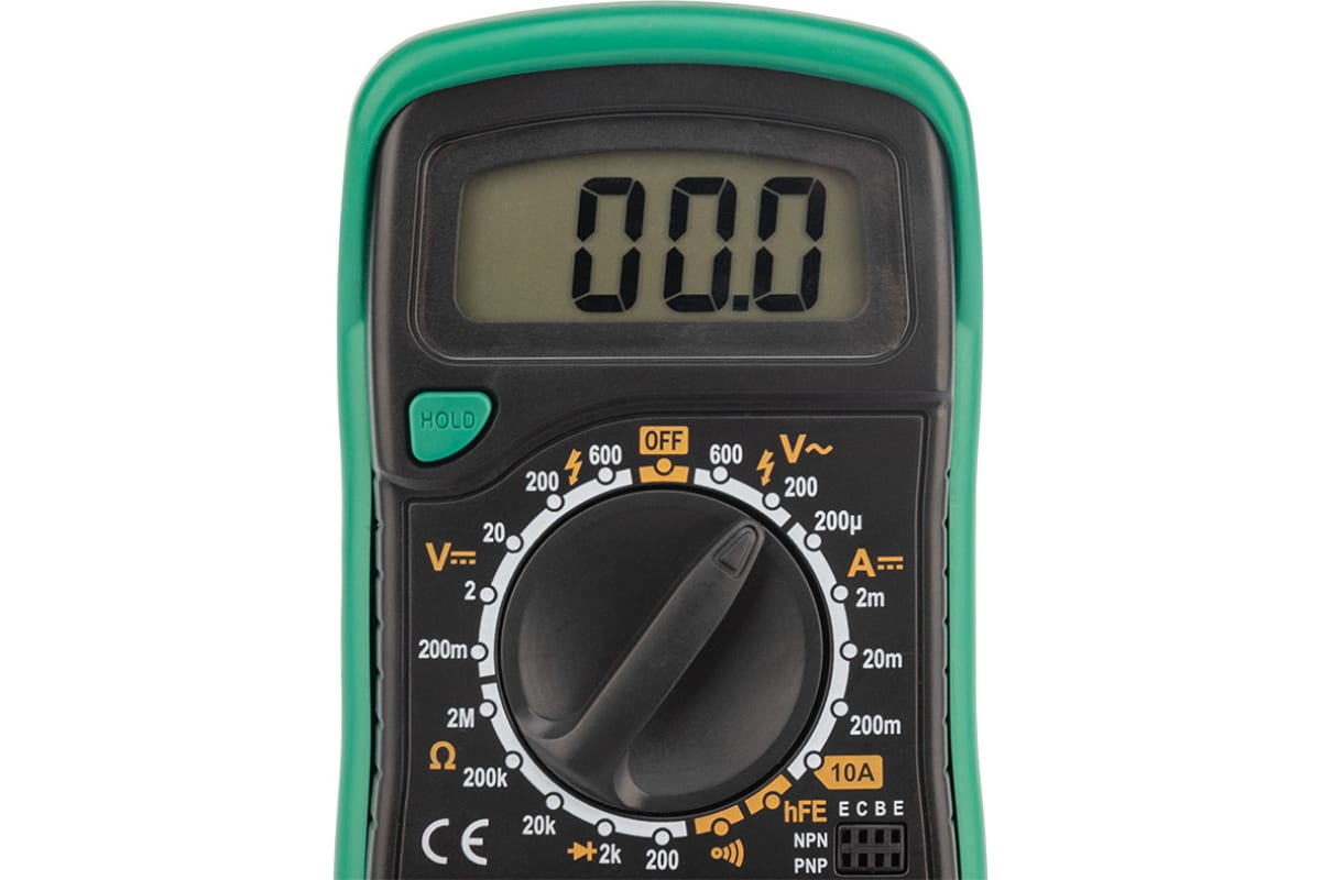 Мультиметр цифровой, обрезиненный корпус MASTECH MAS830