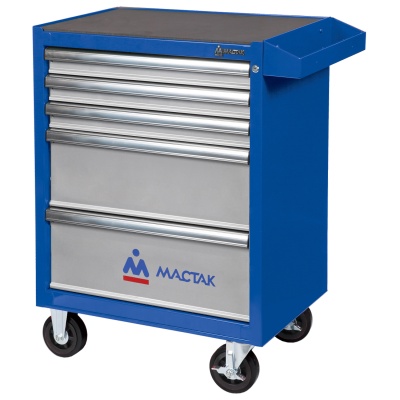 Тележка инструментальная, 5 выдвижных ящиков, "ОПТИМА", синяя МАСТАК 521-05581MB