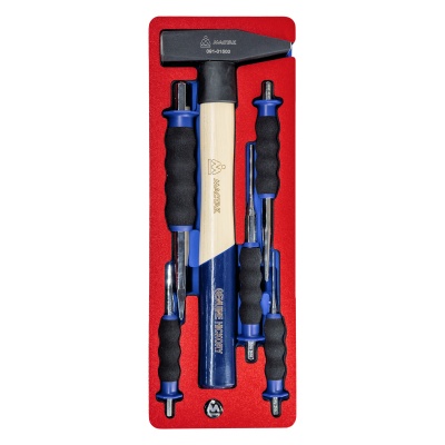 Набор ударно-режущего инструмента, ложемент, 6 предметов МАСТАК 5-9006