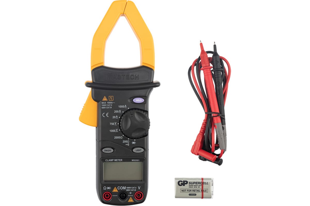 Клещи токоизмерительные AC/DC MASTECH MS 2001