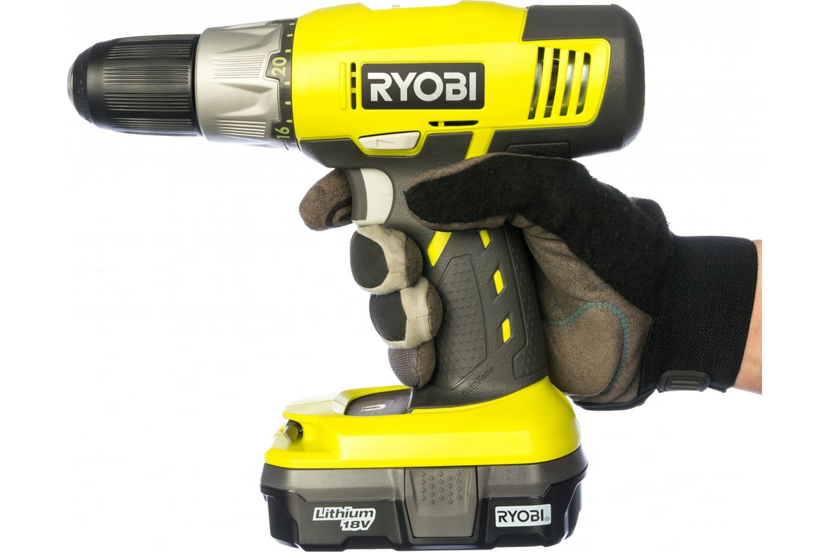 Аккумуляторная дрель-шуруповерт ONE+,18В RYOBI R18DDP-L13S