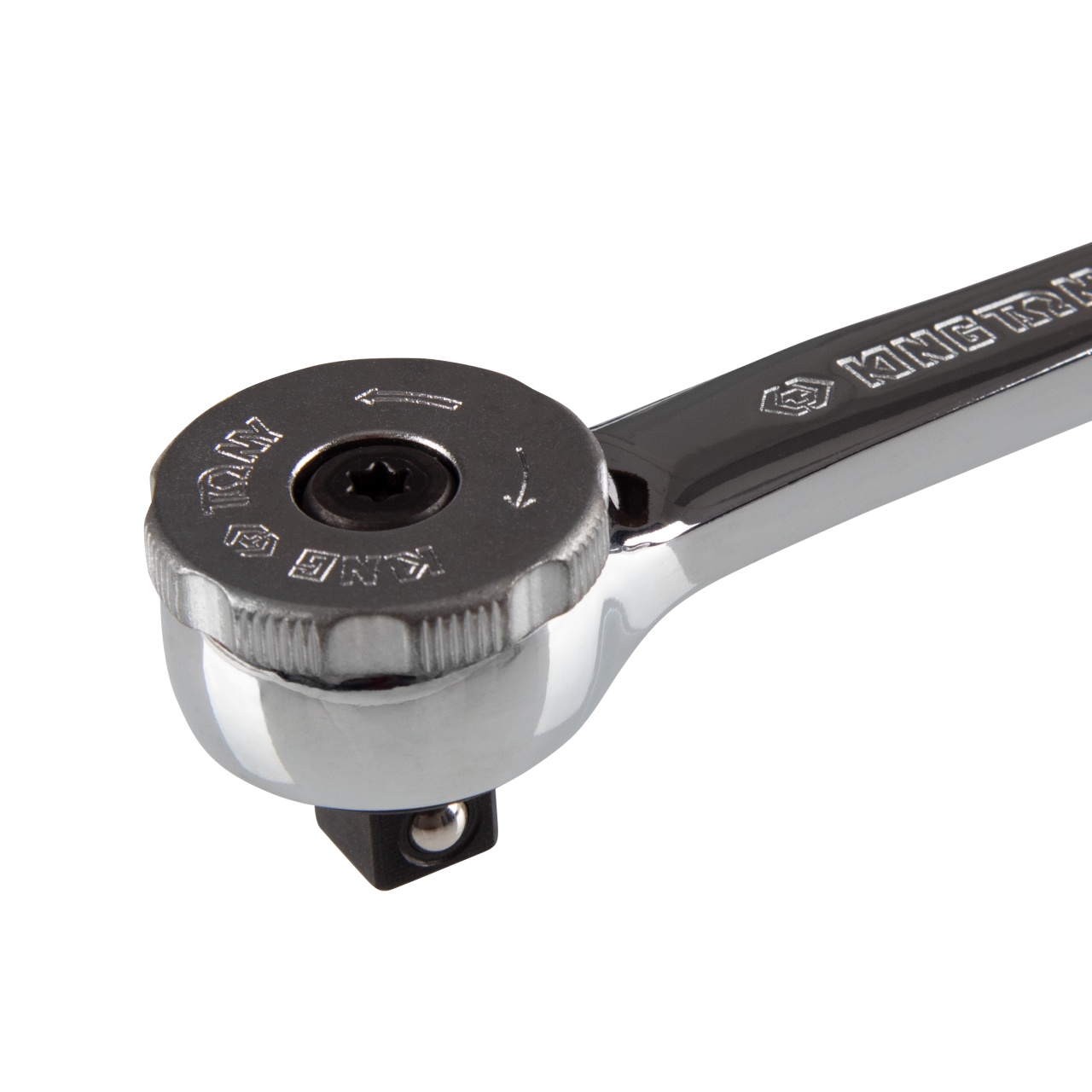 Трещотка 3/8", 200 мм, 72 зубца, дисковый механизм KING TONY 3755-08G