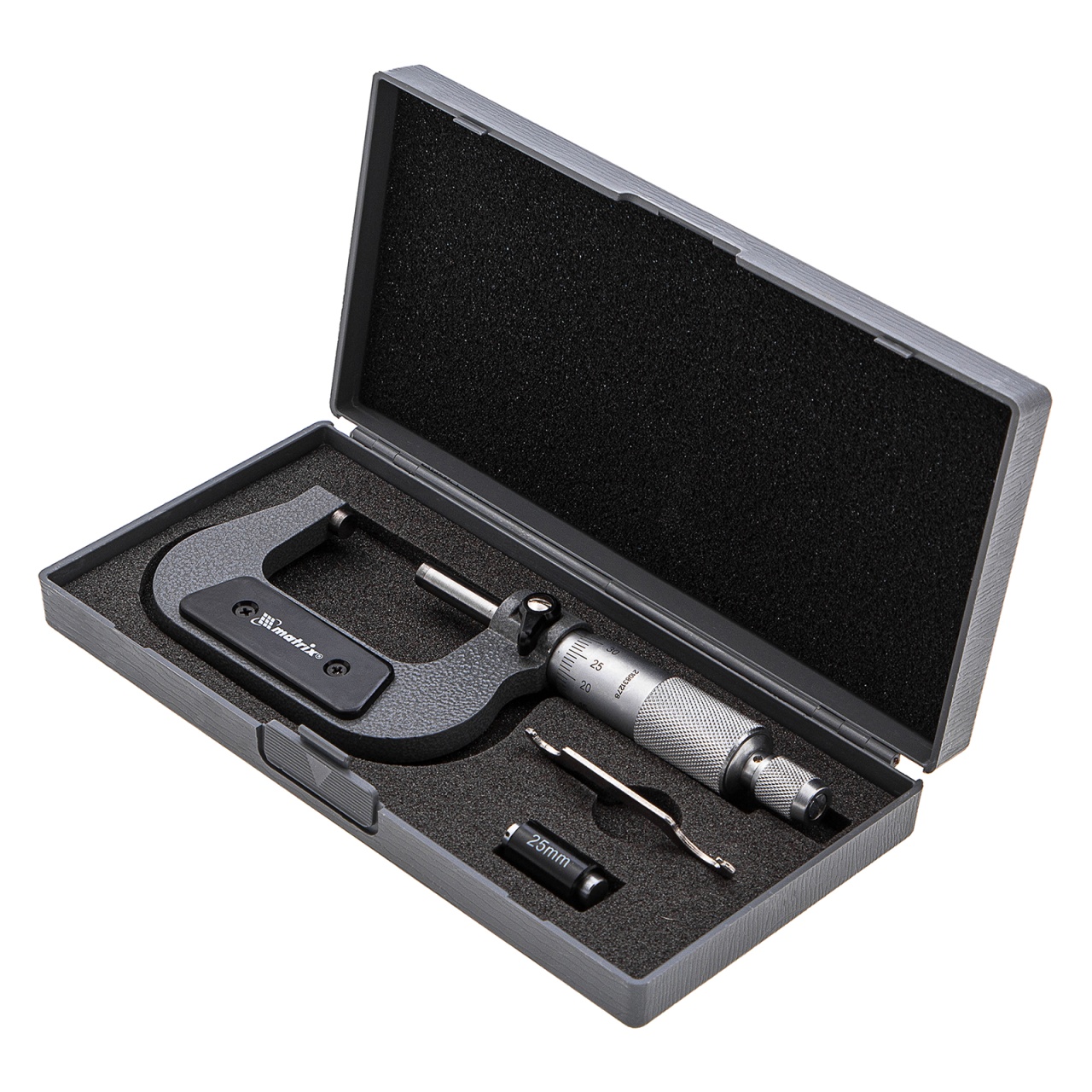 Микрометр гладкий МК-50, 0,01 мм MATRIX 317505