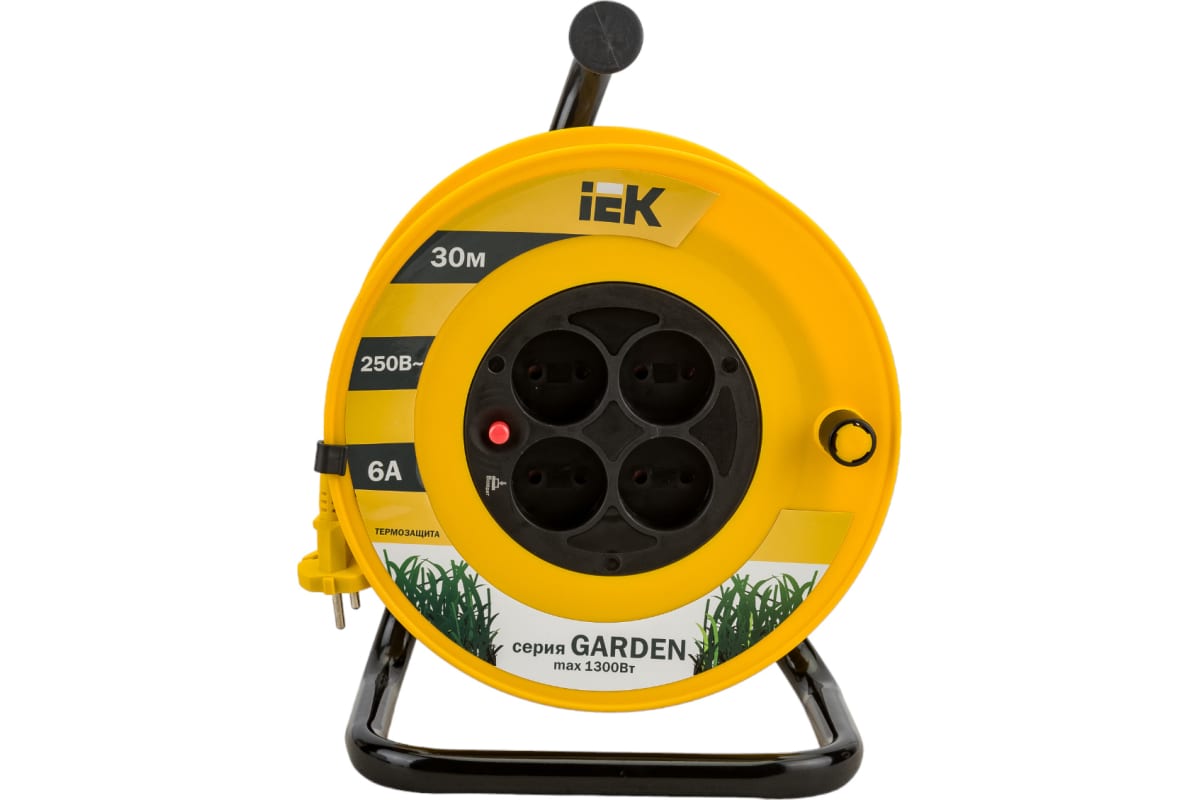 Удлинитель на катушке"Garden" 30 м, 6 А IEK WKP23-06-04-30