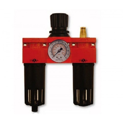 Фильтр влагоотделитель с редуктором и лубрикатор 1", с манометром VEPA F455/5
