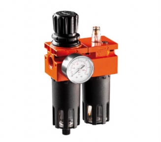 Фильтр влагоотделитель с редуктором и лубрикатор 1", с манометром VEPA F454/5