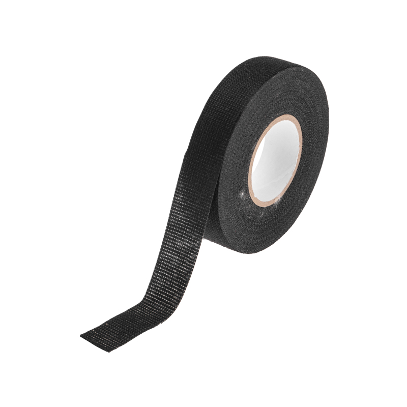 Изолента черная ПЭТ, 19 мм х 25 м, автомобильная KRANZ KR-09-2916
