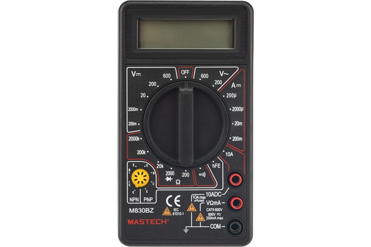 Мультиметр цифровой MASTECH M 830BZ