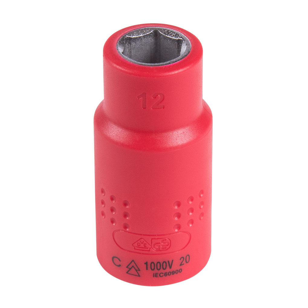 Головка торцевая диэлектрическая шестигранная 1/2", 12 мм KING TONY 4335VE12M