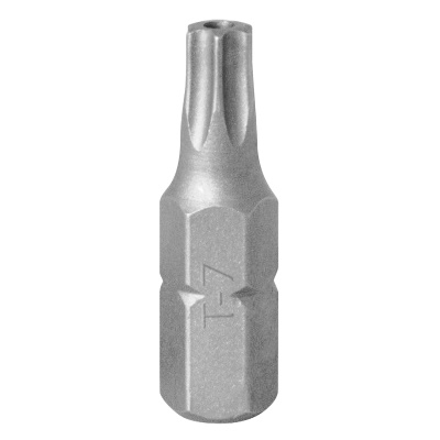 Вставка (бита) торцевая 1/4", Torx, T7, 25 мм, с отверстием KING TONY 102507U