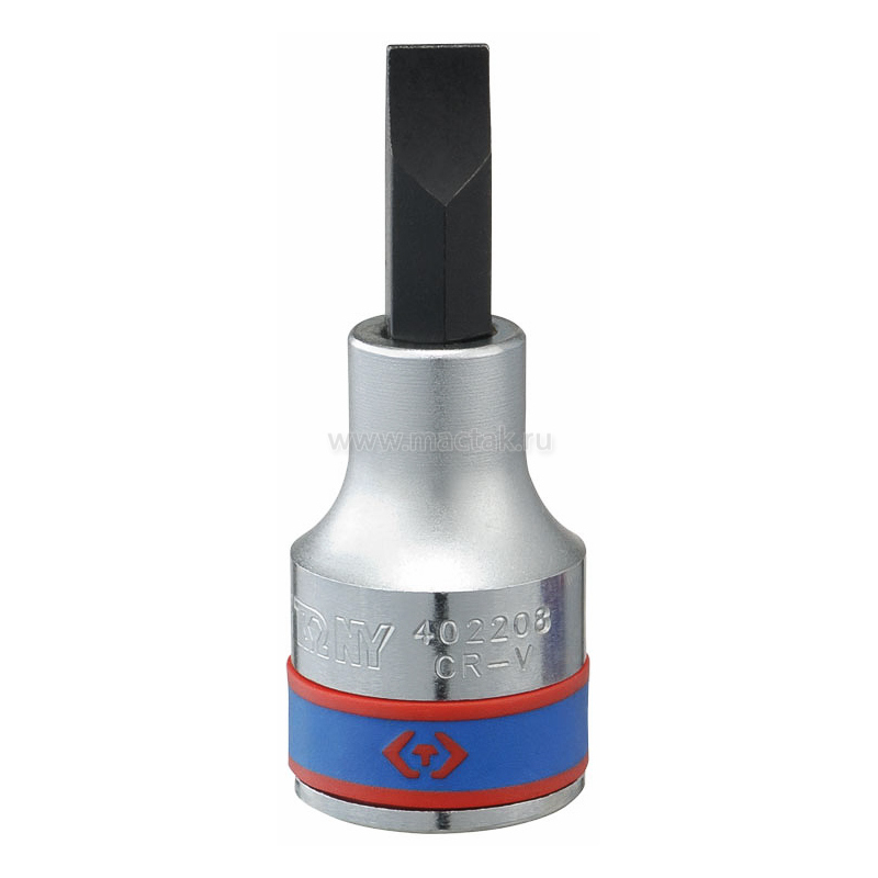 Насадка (бита) торцевая 1/2", Slotted, 16,0х2,5 мм, L = 60 мм KING TONY 402216