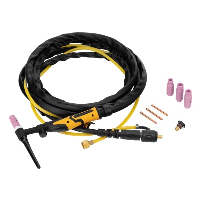 Горелка сварочная TIG WP17V, 4 м DENZEL 93643