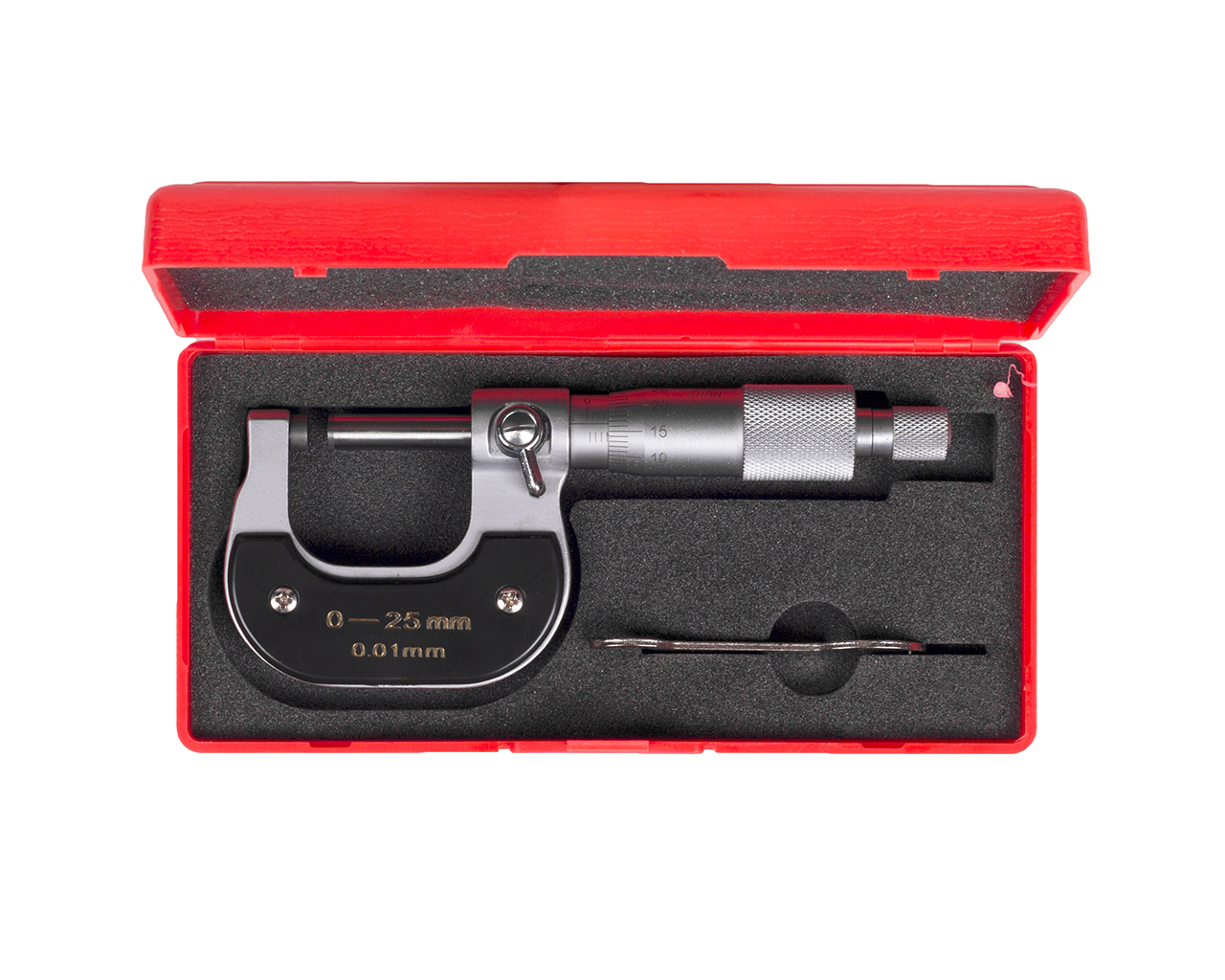 Микрометр гладкий МК-25, 0,01 мм SHAN 123738