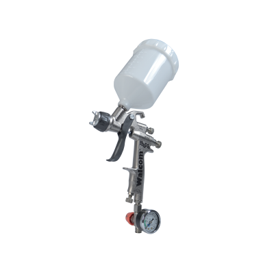 Краскопульт низкого давления Slim XLight  HVLP, сопло 2,2 мм, верхний бачок, кейс WALCOM 833022